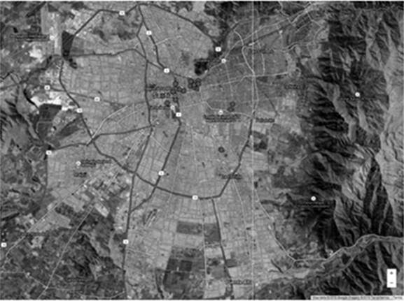 Map 1: location of interviews conducted between July and November 2011