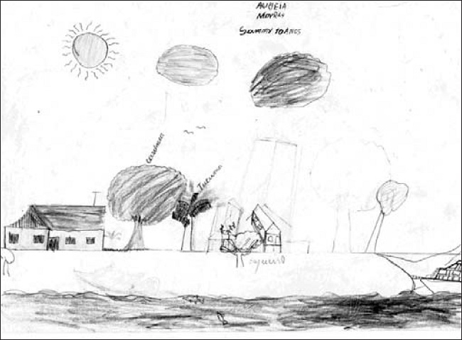 Sammy, 10 anos, Mura