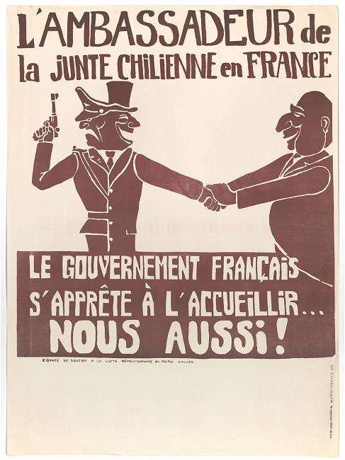 Comité de Soutien à la Lutte Révolutionnaire du Peuple Chilien. “L’ambassadeur de la Junte chilienne en France” 