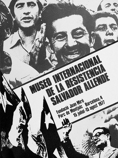 Afiche de la exposición del MIRSA (15 de junio-15 de julio de 1977. Fundació Joan Miró, Barcelona). Archivo General de la Fundació Joan Miró, u. i. 135. 