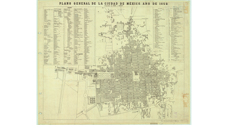 La ciudad de México en 1858