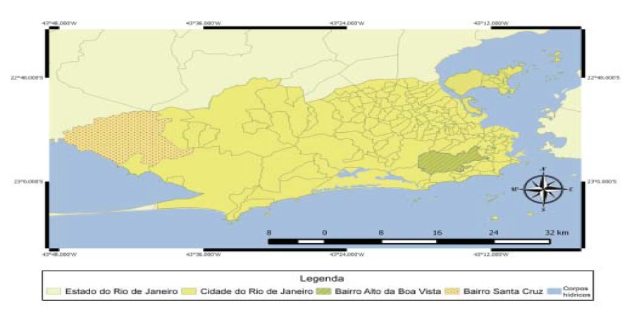 Localização da área de estudo
