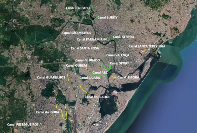 Mapeamento dos canais