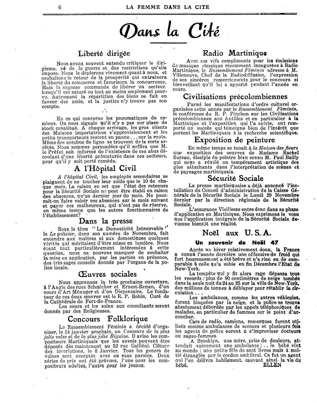 La Femme dans la Cit n 33 enero de 1948 