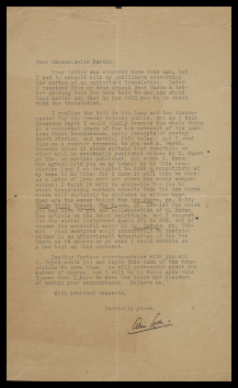 Carta de Alain Locke a Nardal