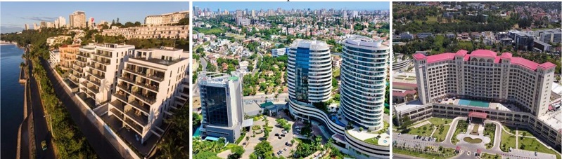 High-end residential condominiums and luxury hotels located in the privileged region of Maputo