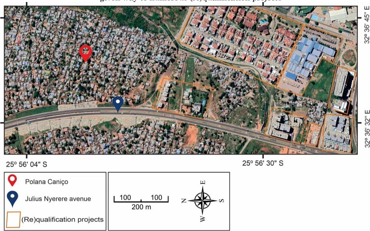 On the margins of the "Julius Nyerere" avenue, the "Polana Caniço" neighborhood has given way to numerous (re)qualification projects