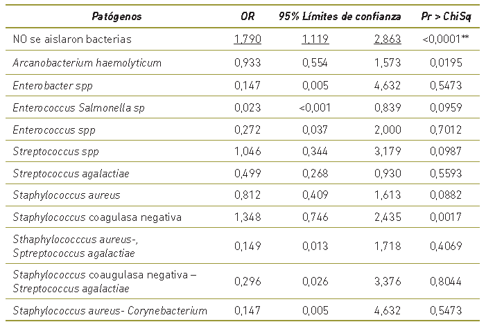 SCS y asociaci&oacute;n con aislamiento o coaislamiento de pat&oacute;genos.