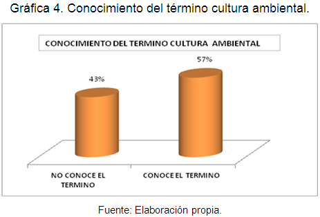 Conocimiento del término cultural ambiental.