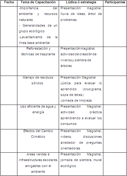 Estrategias de Capacitación.