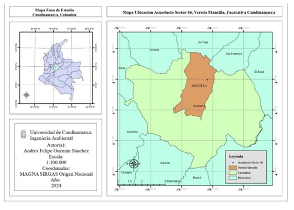 Mapa de ubicaci�n zona de estudio