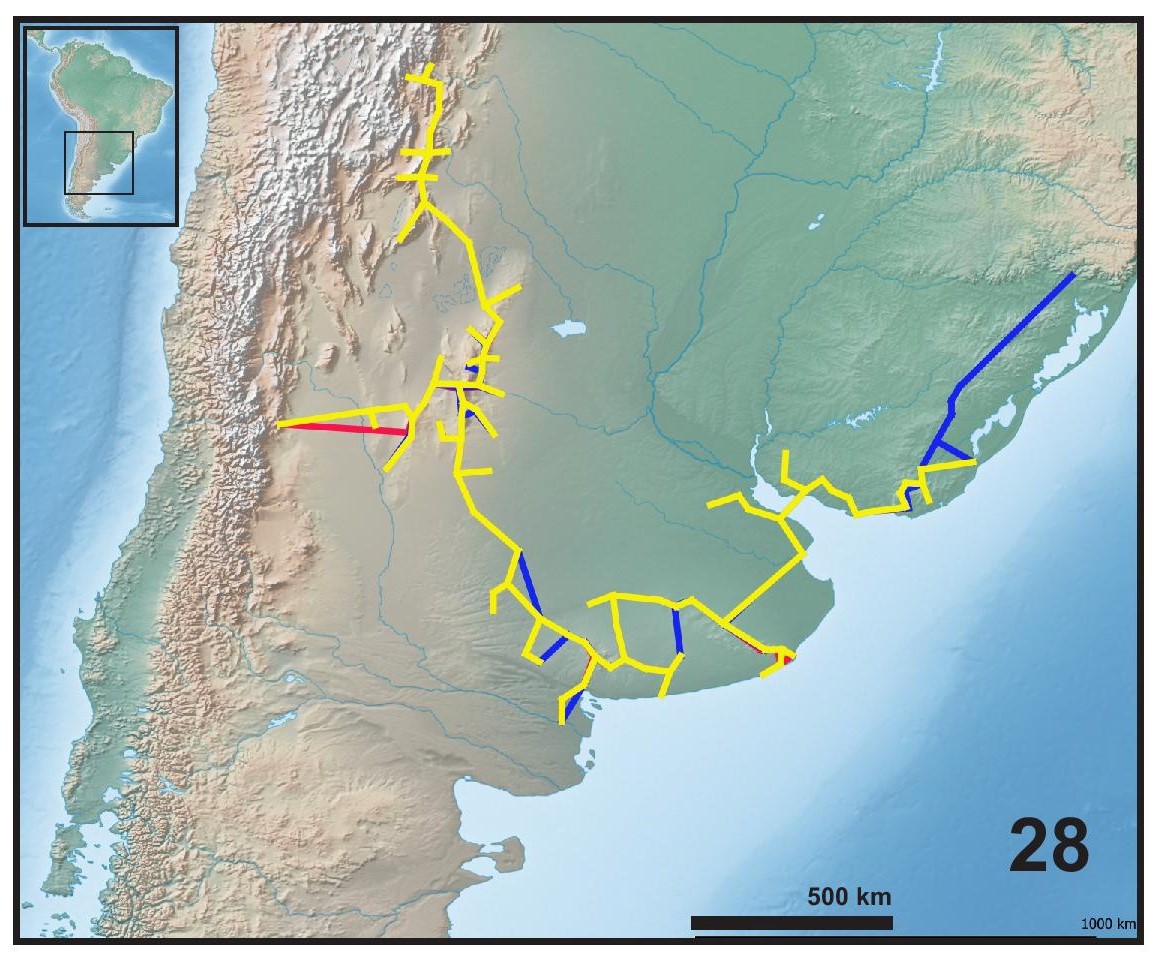 Fig. 28. Trazo generalizado obtenido a partir de los cuatro grupos de artr&oacute;podos.