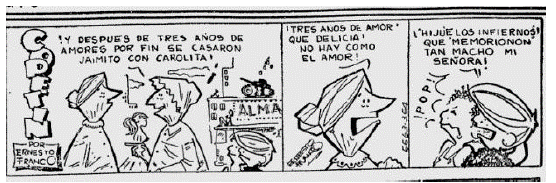 Copetín, El Tiempo, (tira 630611), Biblioteca Nacional de Colombia.