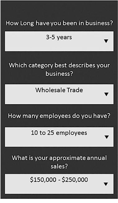 Business Continuity questionnaire (Disaster Risk Reduction Program, 2016)