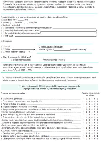 Percepción de los consumidores Universitarios sobre la Responsabilidad Social Empresarial.