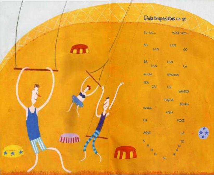 Poema “Dois trapezistas no ar”.