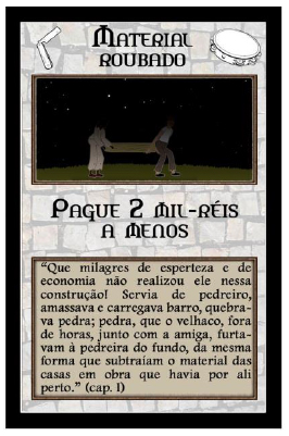 Carta representando a a&ccedil;&atilde;o &ldquo;Material Roubado&rdquo;.