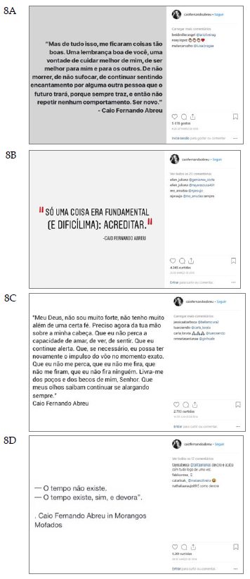 Memes publicados pelo perfil #caiofernandoabreu, no Instagram.12