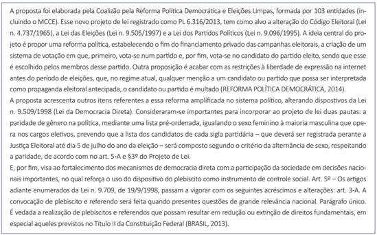 Projeto de iniciativa popular sobre a reforma política