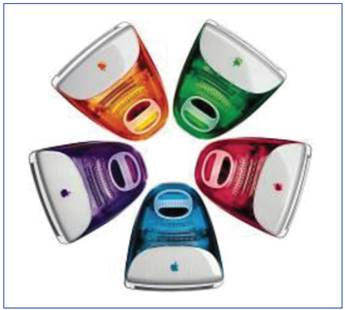 Imagens da campanha de lançamento do iMac