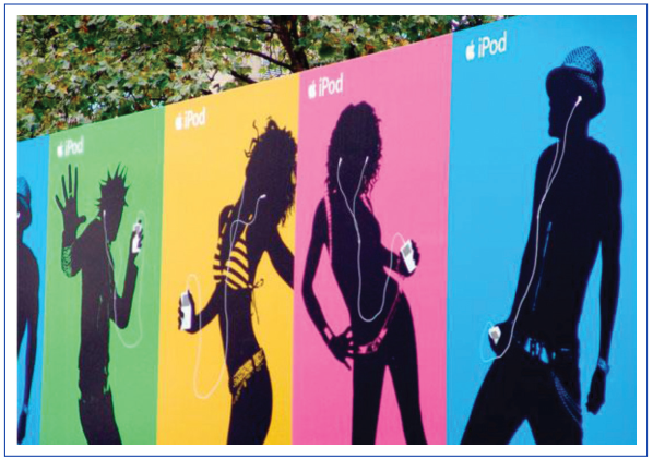 Imagens da campanha de lançamento do iPod