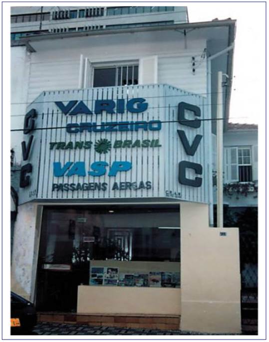 Fachada da primeira ag&ecirc;ncia da CVC na cidade de Santo Andr&eacute;/SP