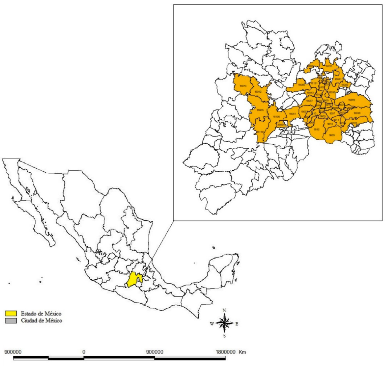 Localización geográfica de la zona de estudio en la República Mexicana
