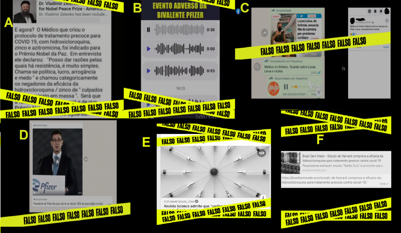 Exemplos reais de fake news sobre a Covid-19 no Brasil