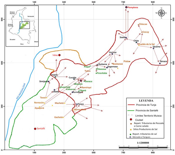 Rutas de intercambio y circulaci&oacute;n de sal en la Provincia de Tunja. s. XVI.