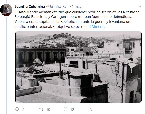 Tweet en el Hilo creado por @Juanfra_87 sobre el bombardeo de Almer&iacute;a