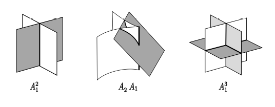 Puntos del tipo A21 , A2A1 y A31 .