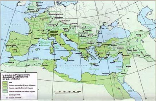 romano en la &eacute;poca de los Antoninos (S. II d.C.). Fuente: C. Letta e S. Segenni (eds.), Roma e le sue province. Dalla prima guerra punica a Diocleziano.