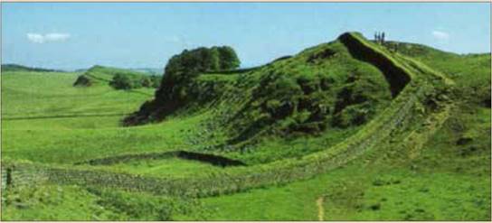 muro defensivo de Adriano, el l&iacute;mite norte del imperio en Britania.