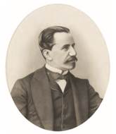 Retrato de Francisco Echaurren dibujado a pluma por Manuel Jesús Zubieta, 1876. Archivo del Museo Histórico Nacional de Chile.