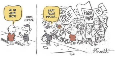 O sentido da participação na greve de abril para a Folha