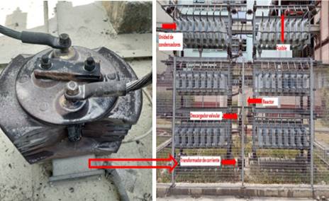 a) Transformador del neutro de la doble estrella da&ntilde;ado, b) Esquema doble estrella con el neutro flotante.