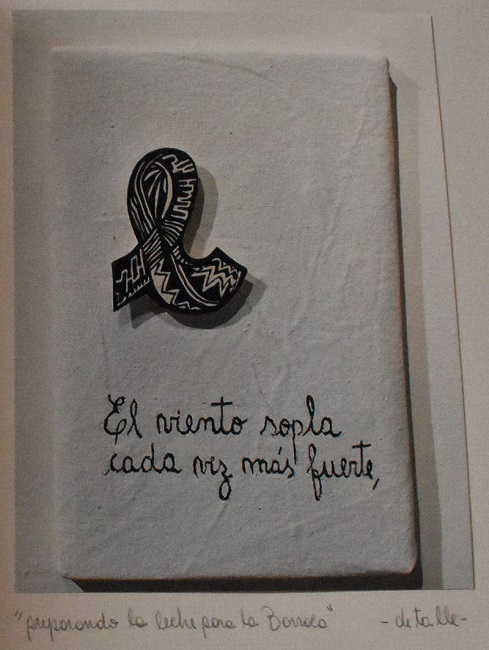 &ldquo;El viento sopla cada vez m&aacute;s fuerte&rdquo;. Tinta china sobre papel, detalle.