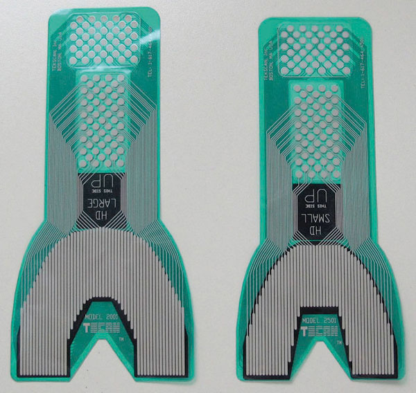 L�minas transductoras en los 2 tama�os que provee el fabricante (grande y peque�o).