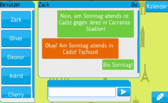 Ejemplo de interacci&oacute;n de estudiantes mediante chat