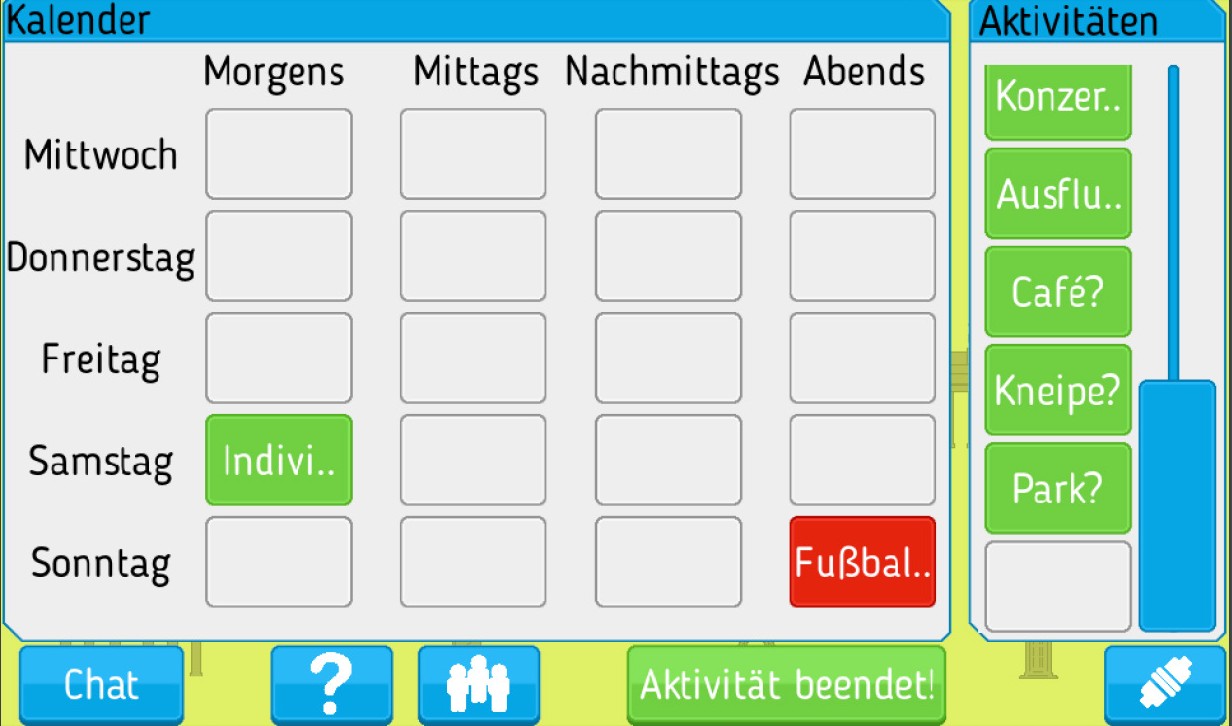 Ejemplo de calendario en proceso de negociaci&oacute;n con citas introducidas