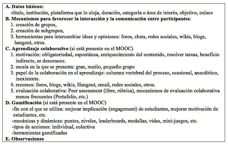 Marco de an�lisis y categor�as propuestas