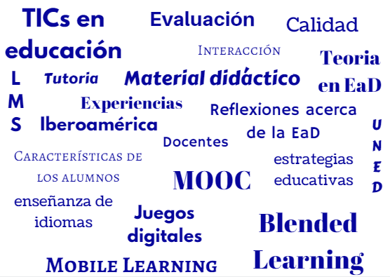 Temas m�s recurrentes en RIED