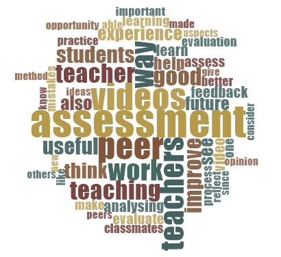 Word frequency represented in a word cloud (100 most frequent words)