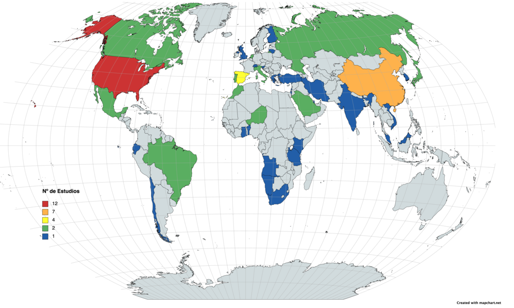 Ubicacin geogrfica de los estudios
