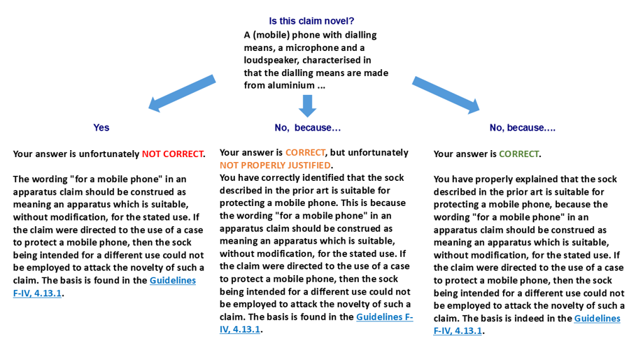 Feedback example about Novelty question