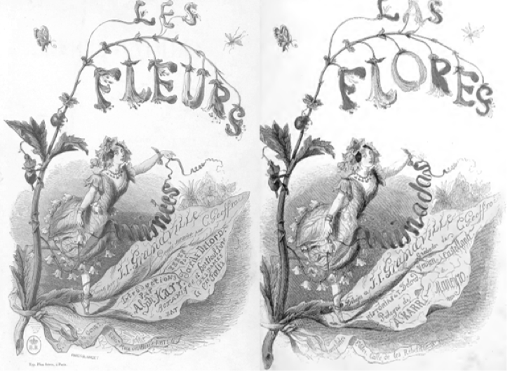 Ilustraci&oacute;n de portada original y paratraducida al espa&ntilde;ol