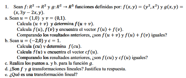 Validación de una descomposición genética de transformación lineal: un