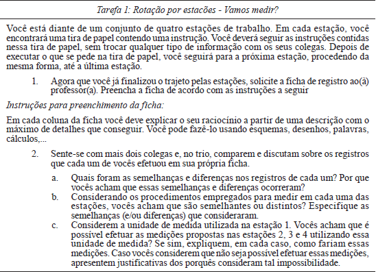 Tarefa para alunos includa na TpF
