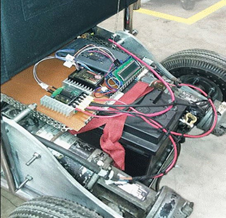 Mecanismo electr&oacute;nico de la silla de ruedas