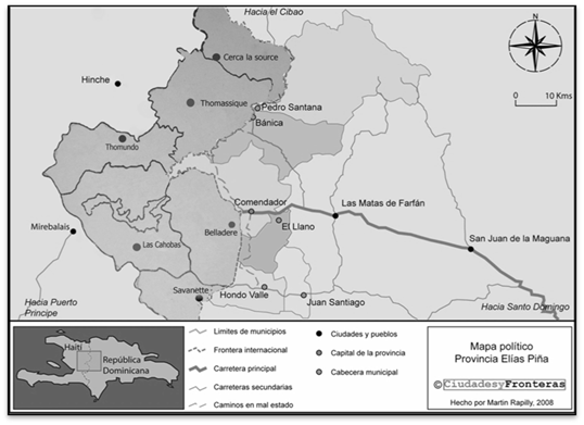 Municipios lim&iacute;trofes.